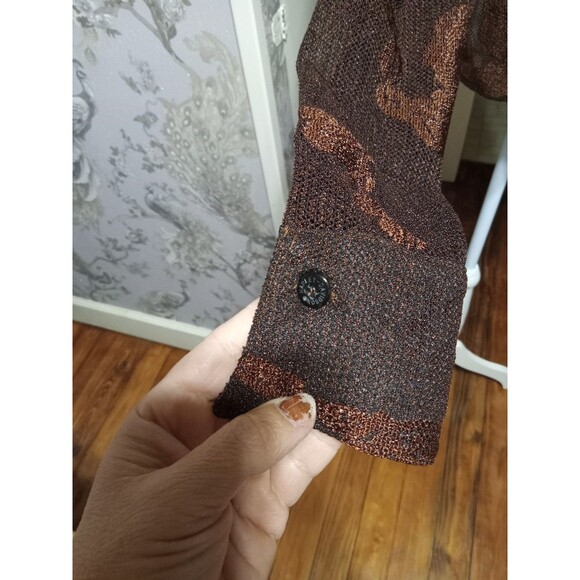 Harley Davidson Rare Find XL women mesh blouse with eagles - Picture 8 of 14